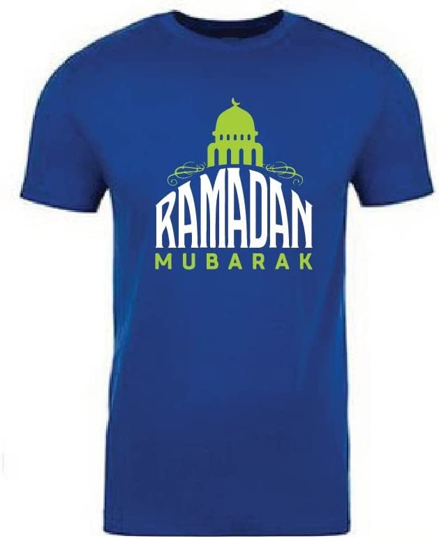 Short Sleeve Ramadan Mubarak Round neck T-shirt for boys and girls
