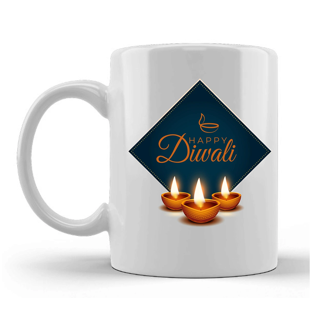 Happy Diwali Printed Ceramic Mug Gifts for | Diwali Gifts, Diwali Gift Items, Diwali Gifts for Friends, Diwali Gifts for Friends and Family, Gifts for Diwali (Design 2)