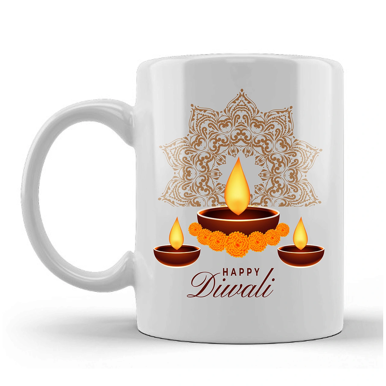 Happy Diwali Printed Ceramic Mug Gifts for | Diwali Gifts, Diwali Gift Items, Diwali Gifts for Friends, Diwali Gifts for Friends and Family, Gifts for Diwali (Design 4)