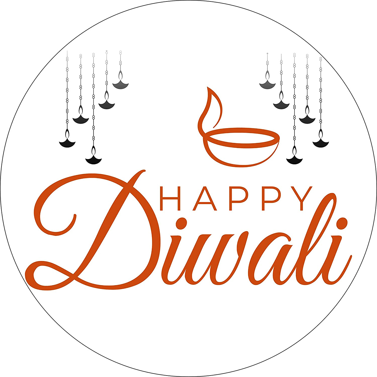 DIWALI STICKERS IDEAL FOR GIFT WRAPPING | DIWALI STICKERS FOR GIFT BAG | HAPPY DIWALI VINYL STICKER