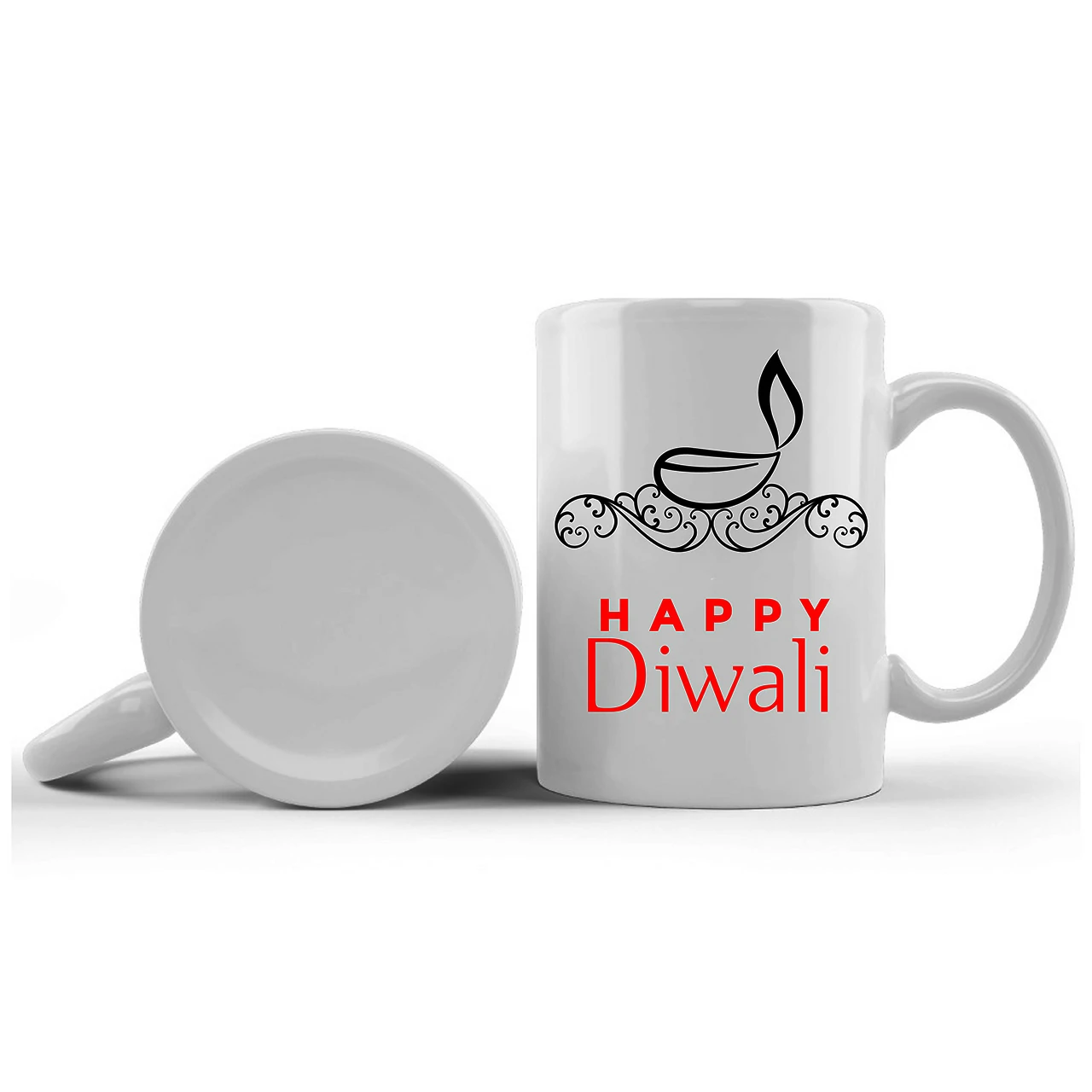 Happy Diwali Printed Ceramic Mug Gifts for | Diwali Gifts, Diwali Gift Items, Diwali Gifts for Friends, Diwali Gifts for Friends and Family, Gifts for Diwali (Design 7)