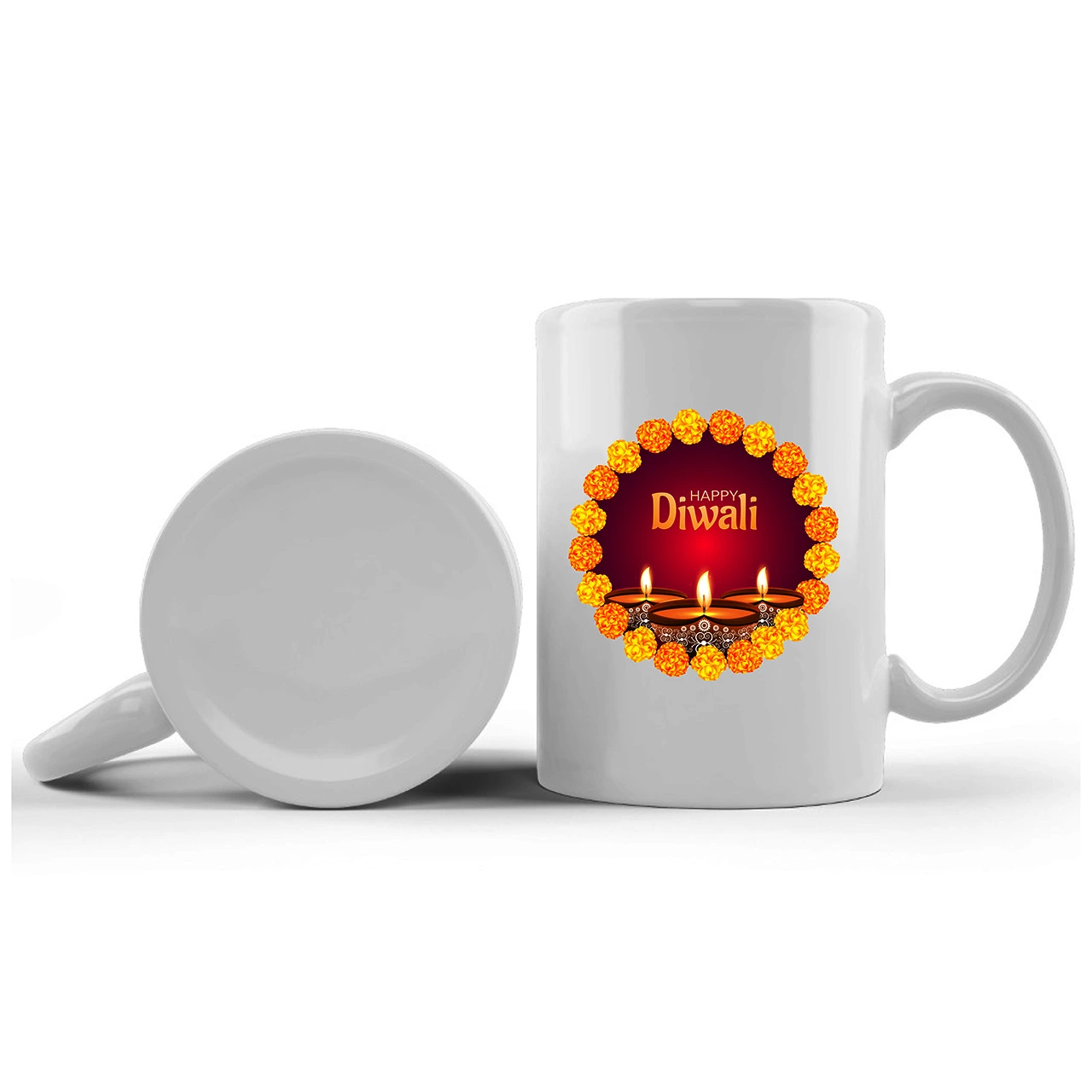 Happy Diwali Printed Ceramic Mug Gifts for | Diwali Gifts, Diwali Gift Items, Diwali Gifts for Friends, Diwali Gifts for Friends and Family, Gifts for Diwali (Design 3)