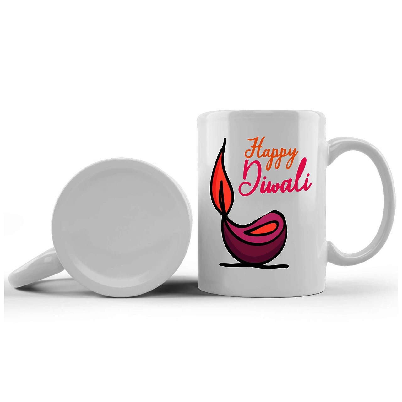 Happy Diwali Printed Ceramic Mug Gifts for | Diwali Gifts, Diwali Gift Items, Diwali Gifts for Friends, Diwali Gifts for Friends and Family, Gifts for Diwali (Design 1)