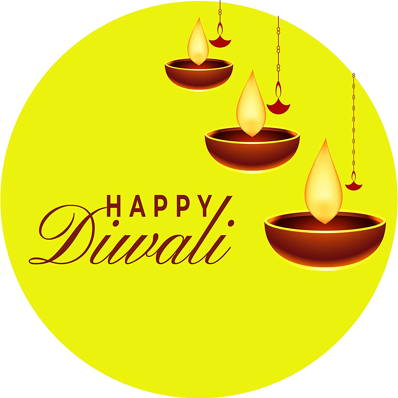 Diwali Stickers Ideal for Gift Wrapping Diwali Stickers for Gift Bag Happy Diwali Vinyl Sticker