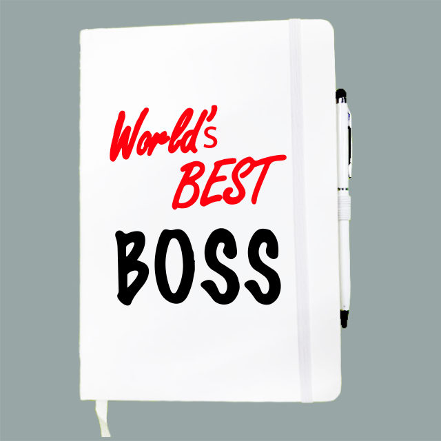 2 Printed Notebook Gifts for Boss Day World Boss Day Boss Day Gifts Boss Appreciation Best Boss Gift notebook Customize notebook
