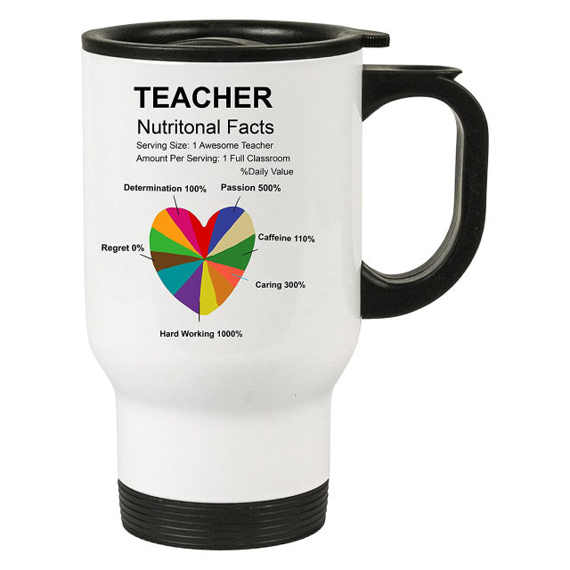 TEACHERS APPRECIATION TRAVEL MUG GIFTS FOR TEACHERS DAY | WORLD TEACHERS DAY | TEACHERS DAY GIFT (Design 2)