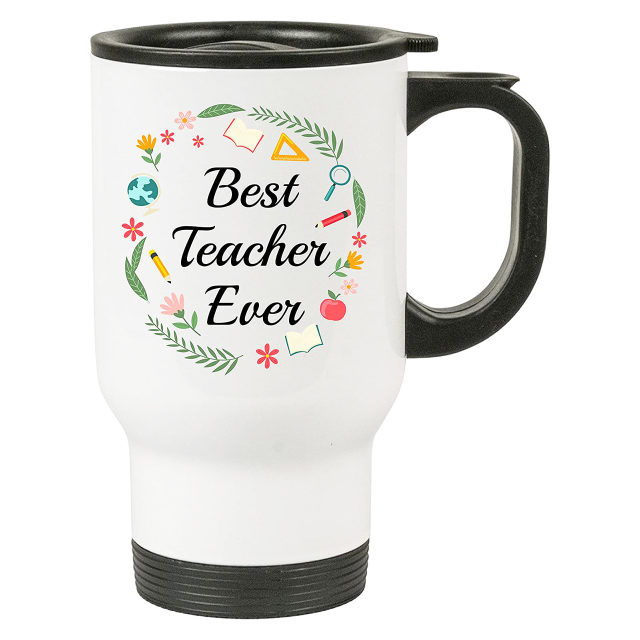TEACHERS APPRECIATION TRAVEL MUG GIFTS FOR TEACHERS DAY | WORLD TEACHERS DAY | TEACHERS DAY GIFT (Design 8)