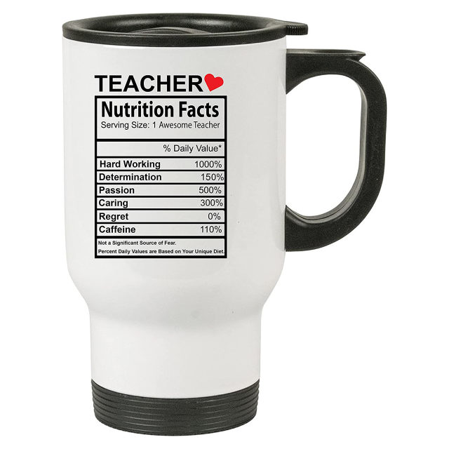 TEACHERS APPRECIATION TRAVEL MUG GIFTS FOR TEACHERS DAY | WORLD TEACHERS DAY | TEACHERS DAY GIFT (Design 10)