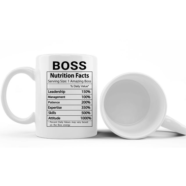 o Make your boss drinking exciting with this funny and flattering boss printed mug o Perfect for your boss friends supervisor favorite boss most hated boss and feeling boss friends If you are gifting a partner this is the most suitable funny gift idea for himher o This boss mug makes up the list of boss lady gifts boss leaving gifts for men national bosses day gifts or boss appreciation gifts o This boss mug would make your boss or boss friends smile and its Bring glow into their faces o Made from purely white ceramic material this boss coffee mug gift item will give an exciting approach to your gift giving activity o It is dishwasher and microwave safe which makes it very useful It is also perfect for your friends boss workmate or someone close to your heart who is fond of coffee hot cocoa tea or milk