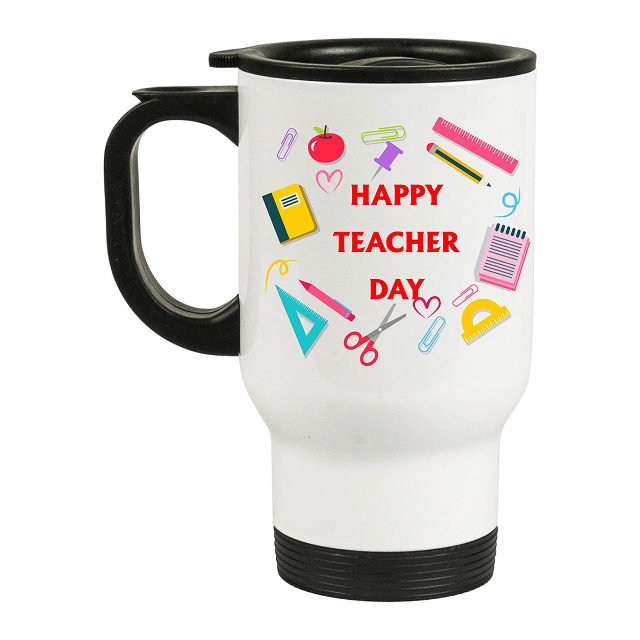 TEACHERS APPRECIATION TRAVEL MUG GIFTS FOR TEACHERS DAY | WORLD TEACHERS DAY | TEACHERS DAY GIFT (Design 5)