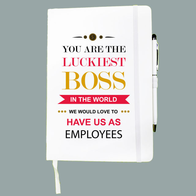 2 Printed Notebook Gifts for Boss Day World Boss Day Boss Day Gifts Boss Appreciation Best Boss Gift notebook Customize notebook