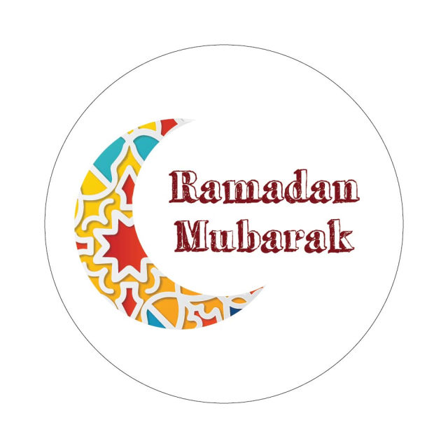 RAMZAN KAREEM STICKERS IDEAL FOR GIFT WRAPPING OR ENVELOPE (Design 1)