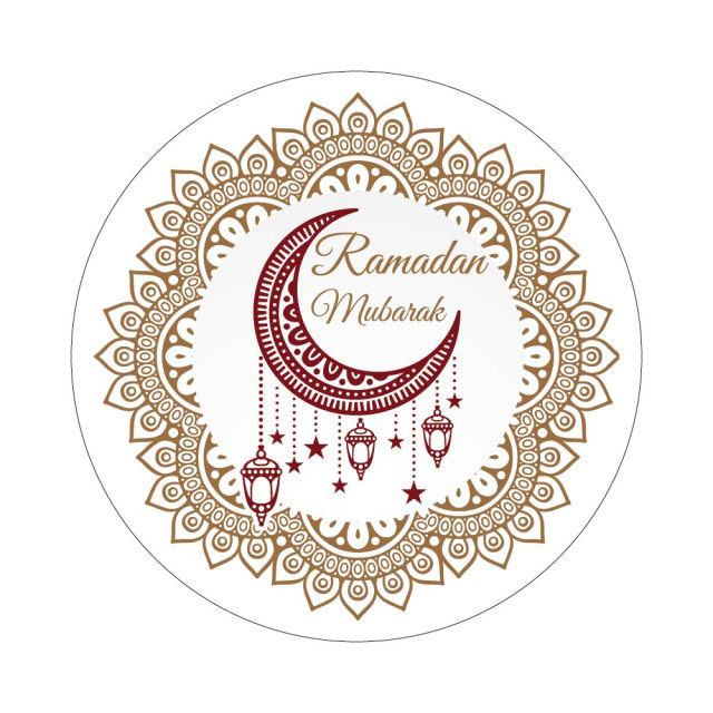 RAMZAN KAREEM STICKERS IDEAL FOR GIFT WRAPPING OR ENVELOPE (Design 3)
