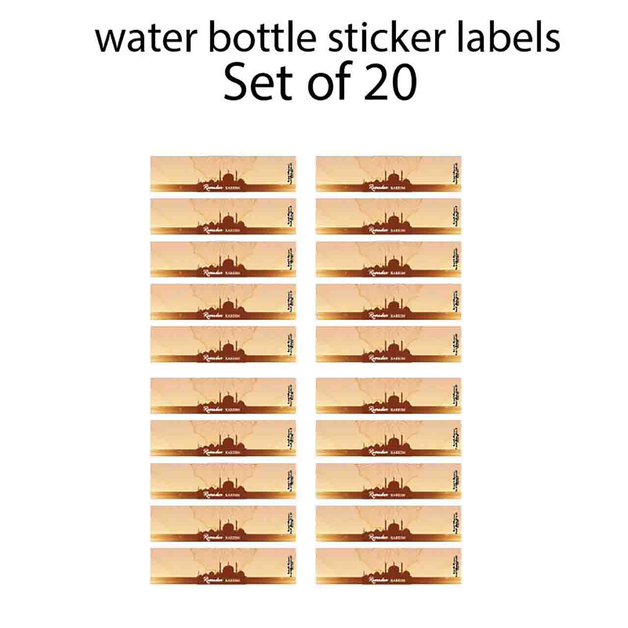 ramzan bottle sticker