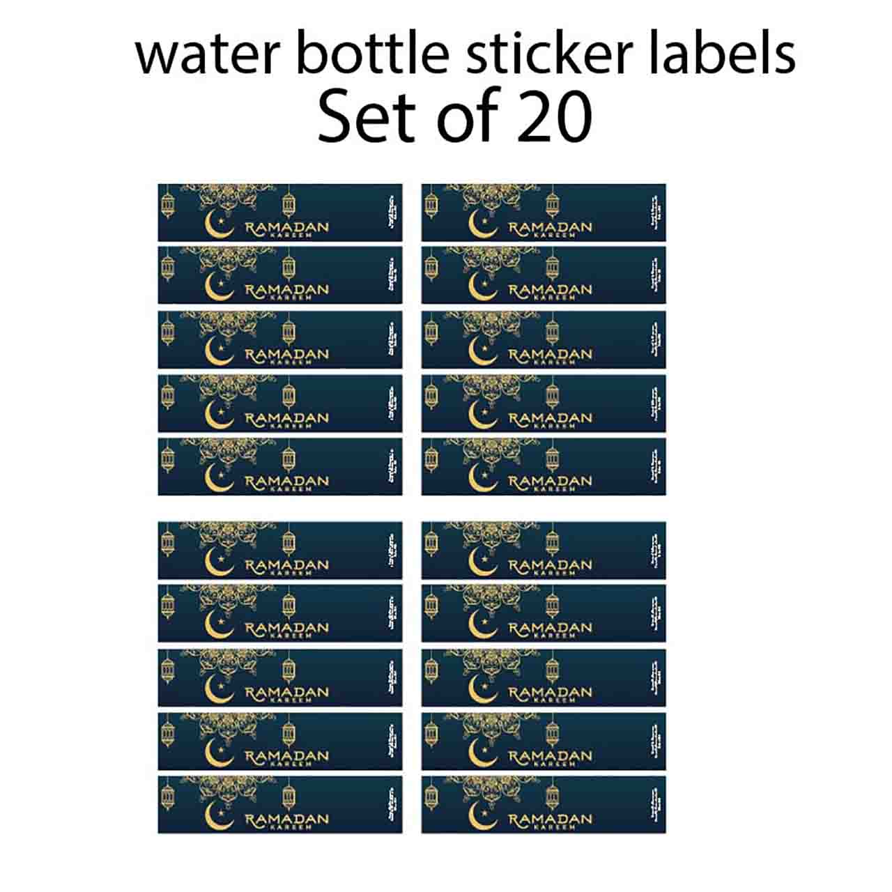 ramzan bottle sticker