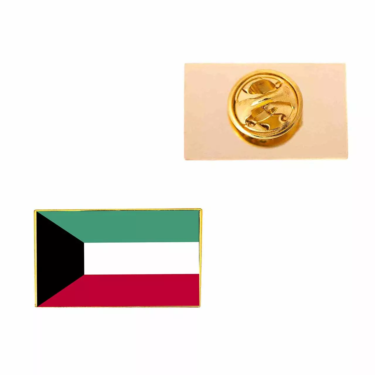 Kuwait Metal Flag Lapel Pin