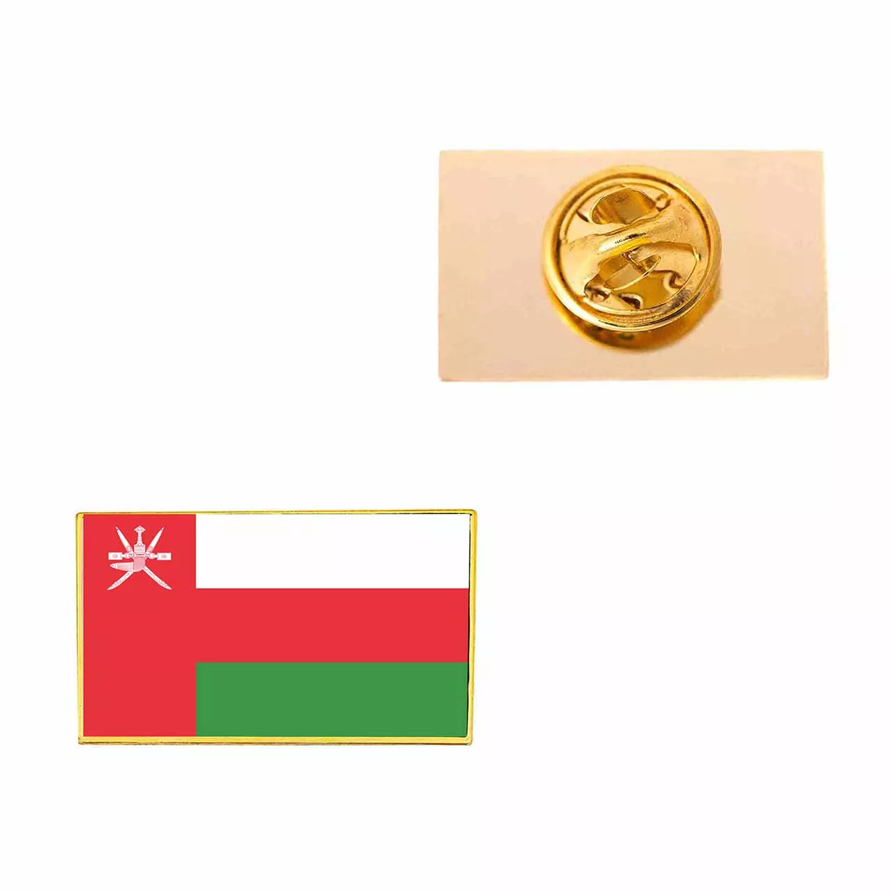 Oman Metal Flag Lapel Pin