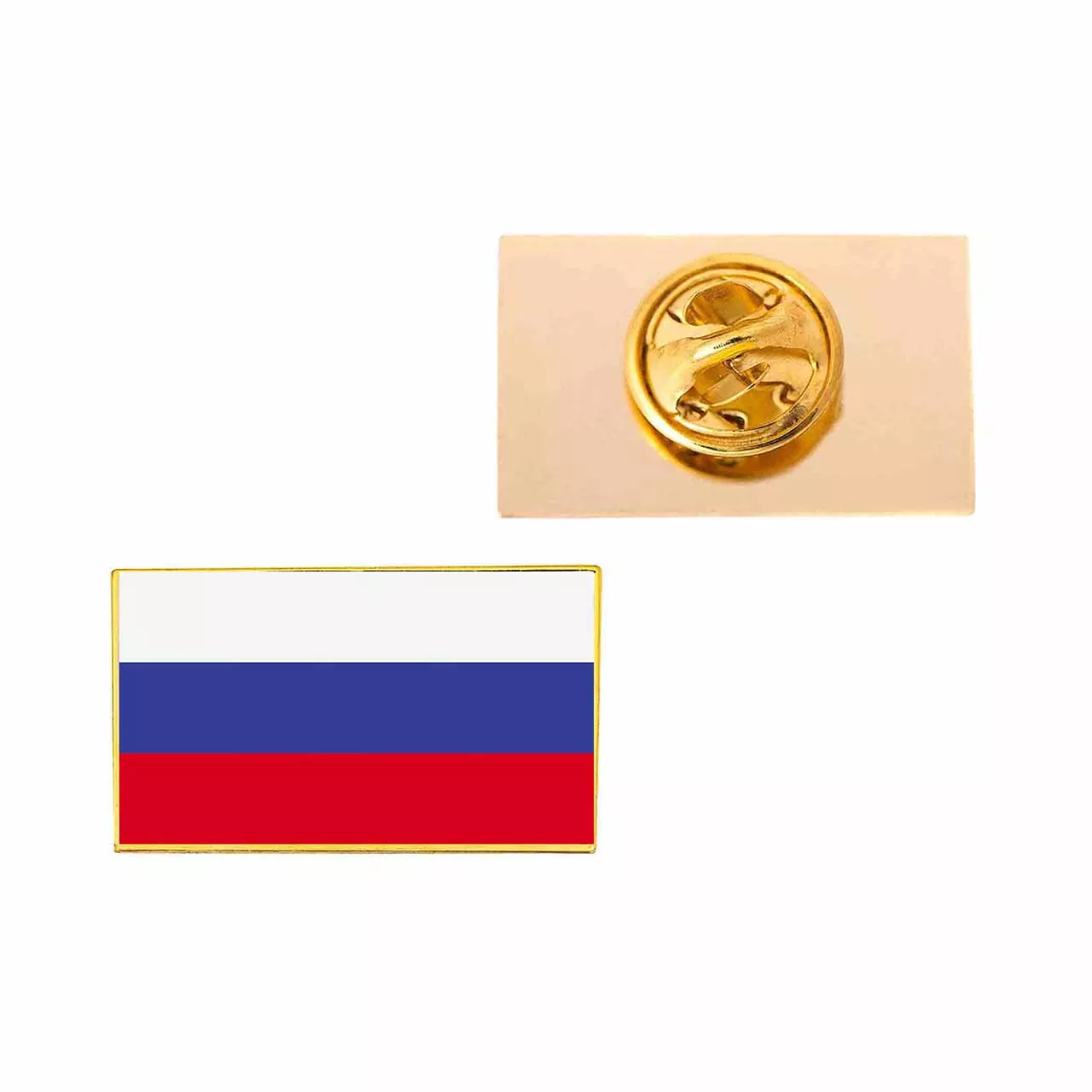 Russia Metal Flag Lapel Pin