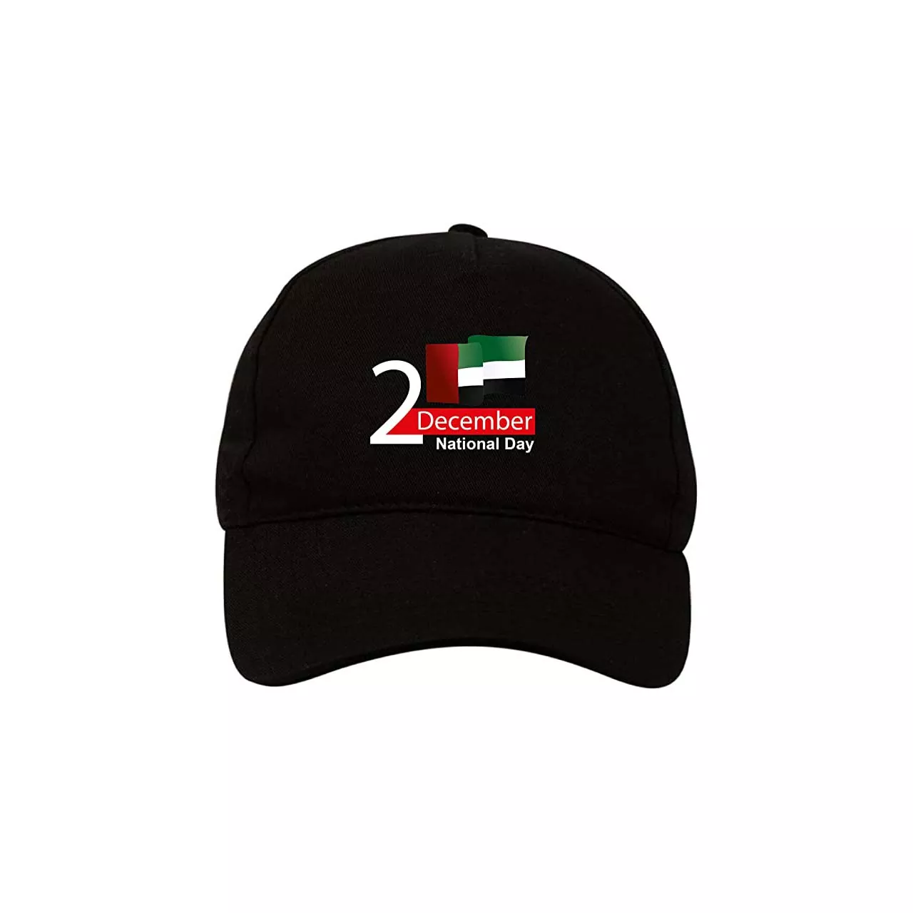 5 Panel UAE Caps Black (Design 1)