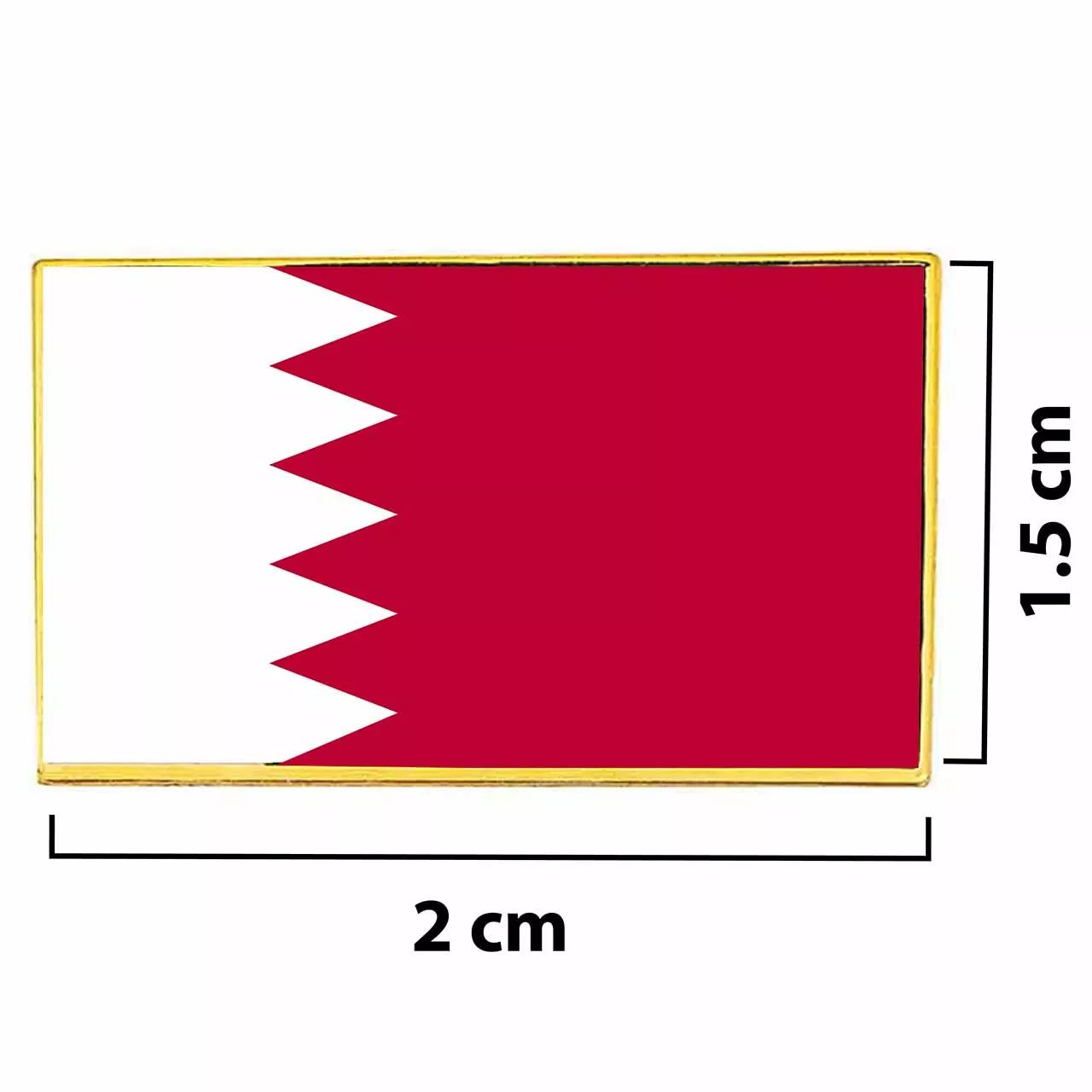 Bahrain Metal Flag Lapel Pin