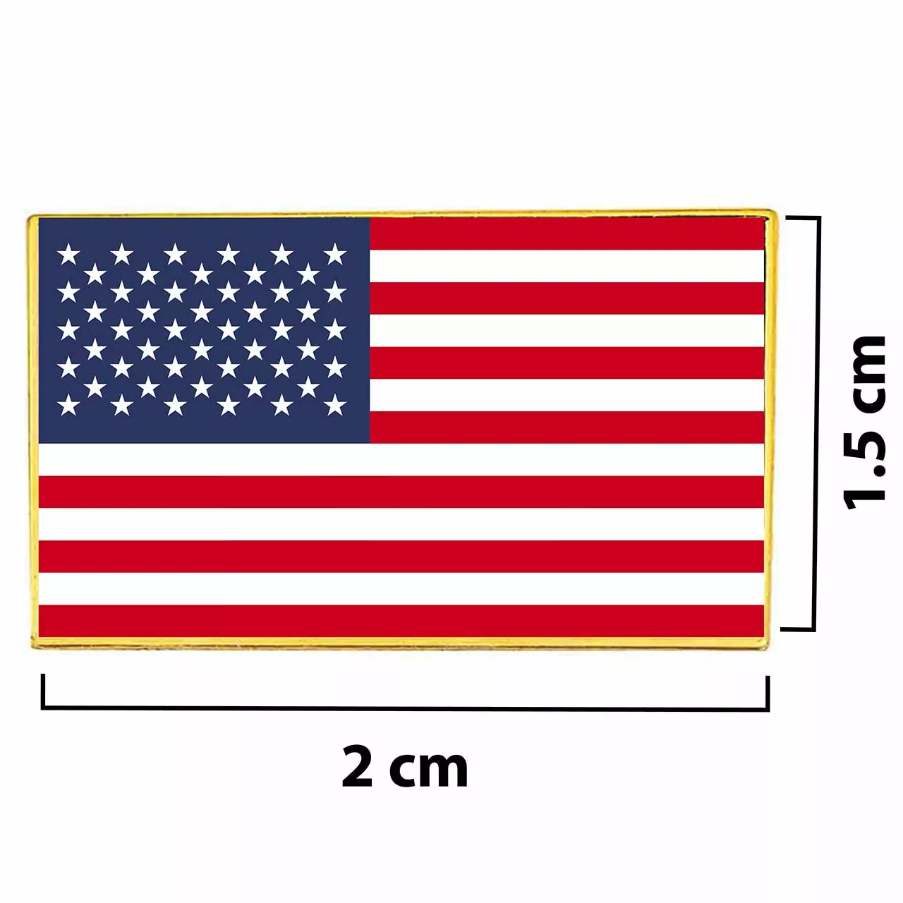 USA Metal Flag Lapel Pin
