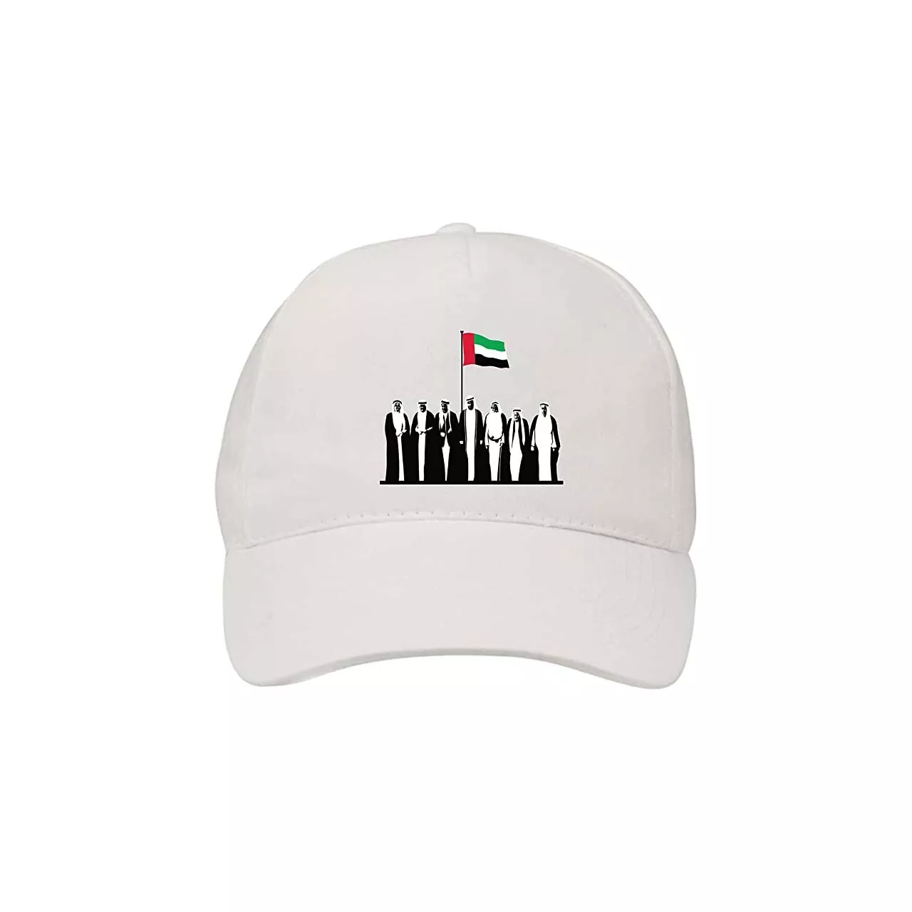 5 Panel UAE Caps White (Design 2)