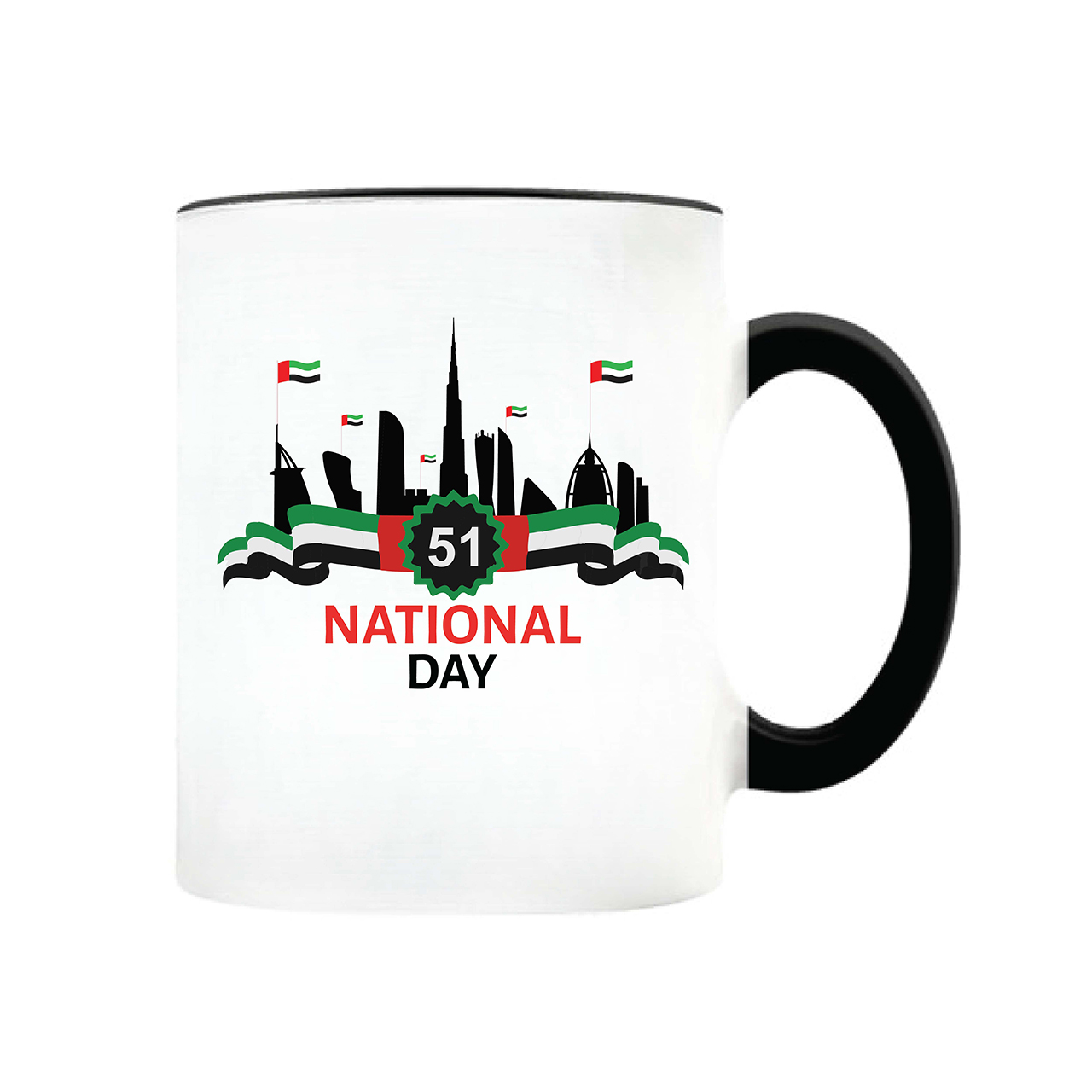Uae national day ceramic mug design
