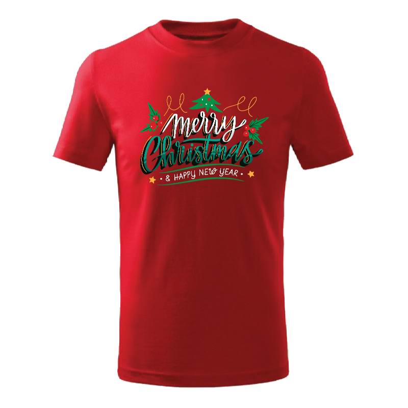 Merry Christmas Printed T-Shirt For Adult Unisex
