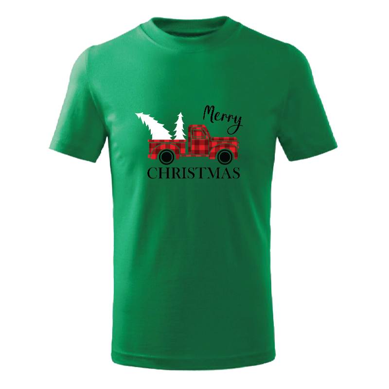 Christmas Car Printed T-Shirt For Adult Unisex