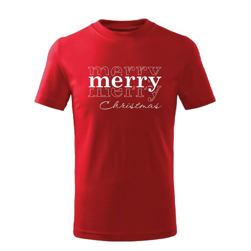 Merry Christmas Printed T-Shirt For Adult Unisex