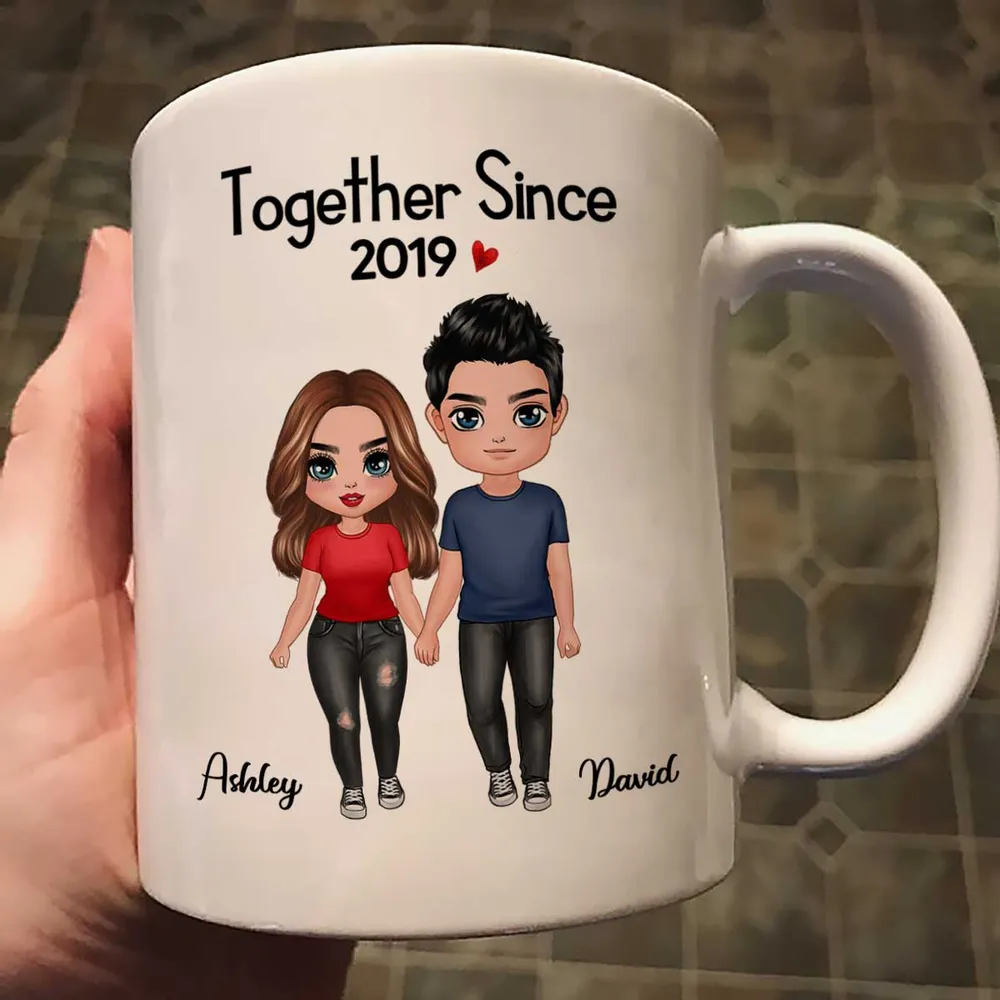 Standing Couple Ceramic Mug