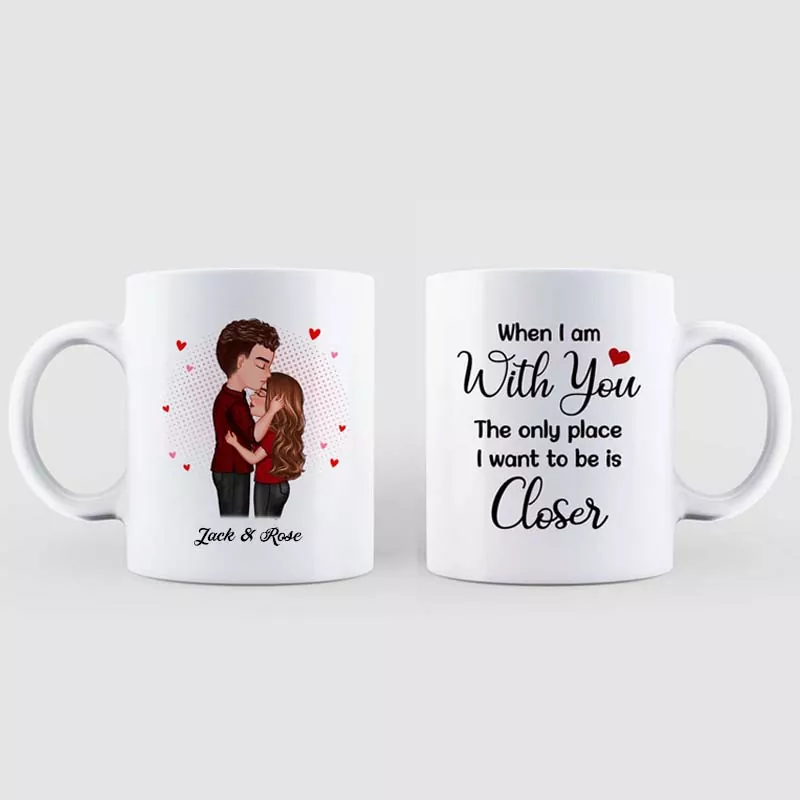 Couple Kissing Romantic Ceramic Mug