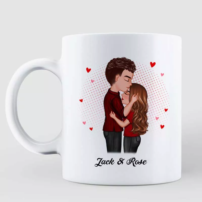 Couple Kissing Romantic Ceramic Mug