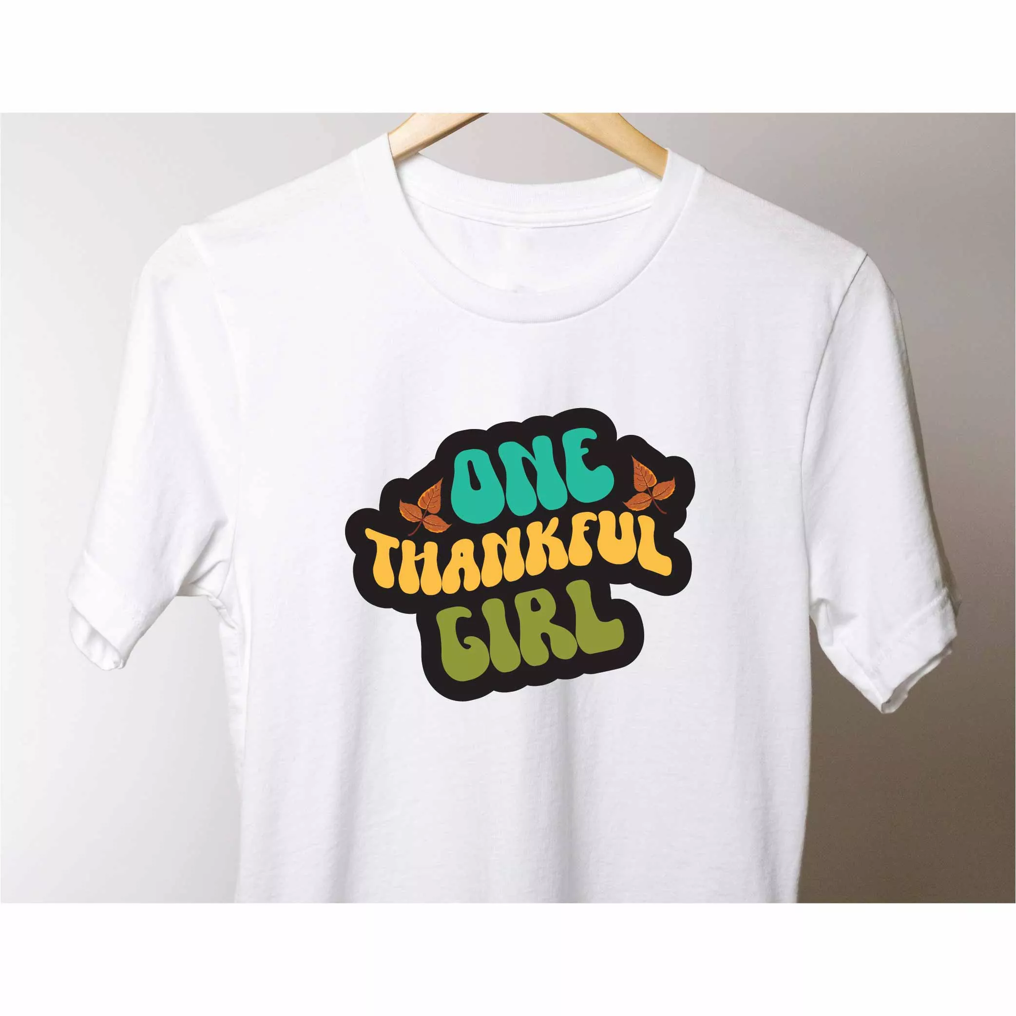 One Thankful Girl Printed T-Shirt