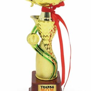 Golden Alloy Award Trophy for the World Greatest Mom – Perfect for Mothers Day and Birthday for the Best Mom Gifts – Mom Appreciation Award