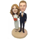 Cheongsam wedding couple custom caketopper