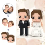 Custom couple mini figures wedding figurine